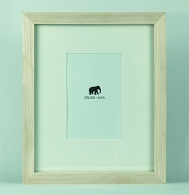 Unfinished with White mat